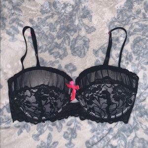 Black Fuchsia Bra